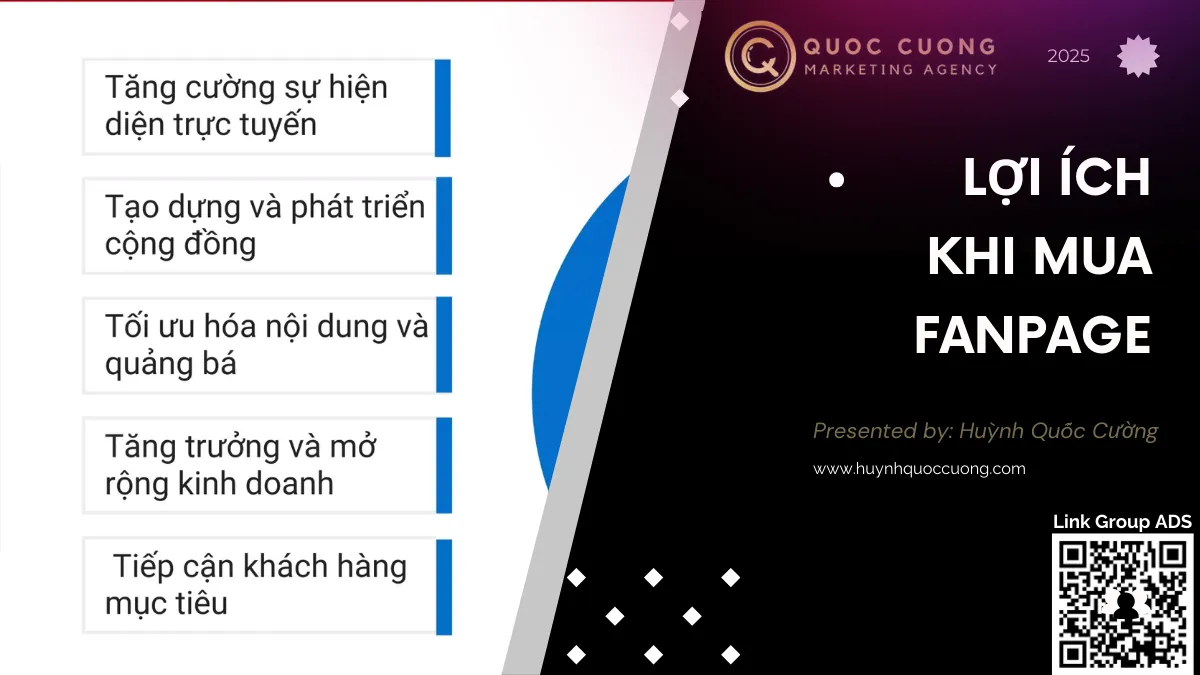 Lợi Ích Khi Mua Fanpage