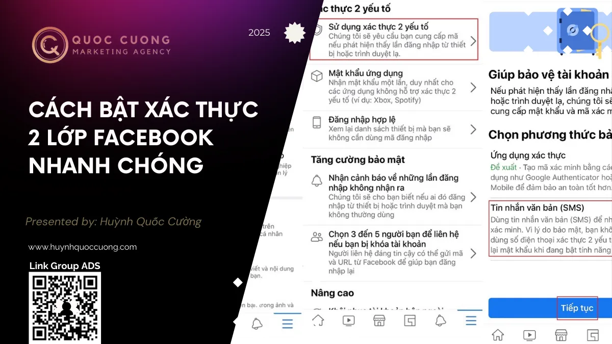 Cách Bật Xác Thực 2 Lớp Facebook Nhanh Chóng