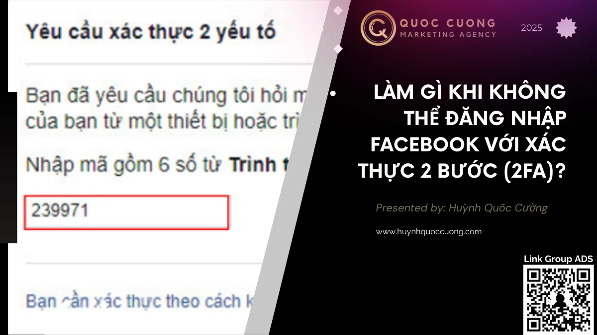 Làm Gì Khi Không Thể Đăng Nhập Facebook Với Xác Thực 2 Bước (2FA)?