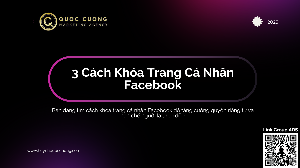 Cách khóa trang cá nhân Facebook